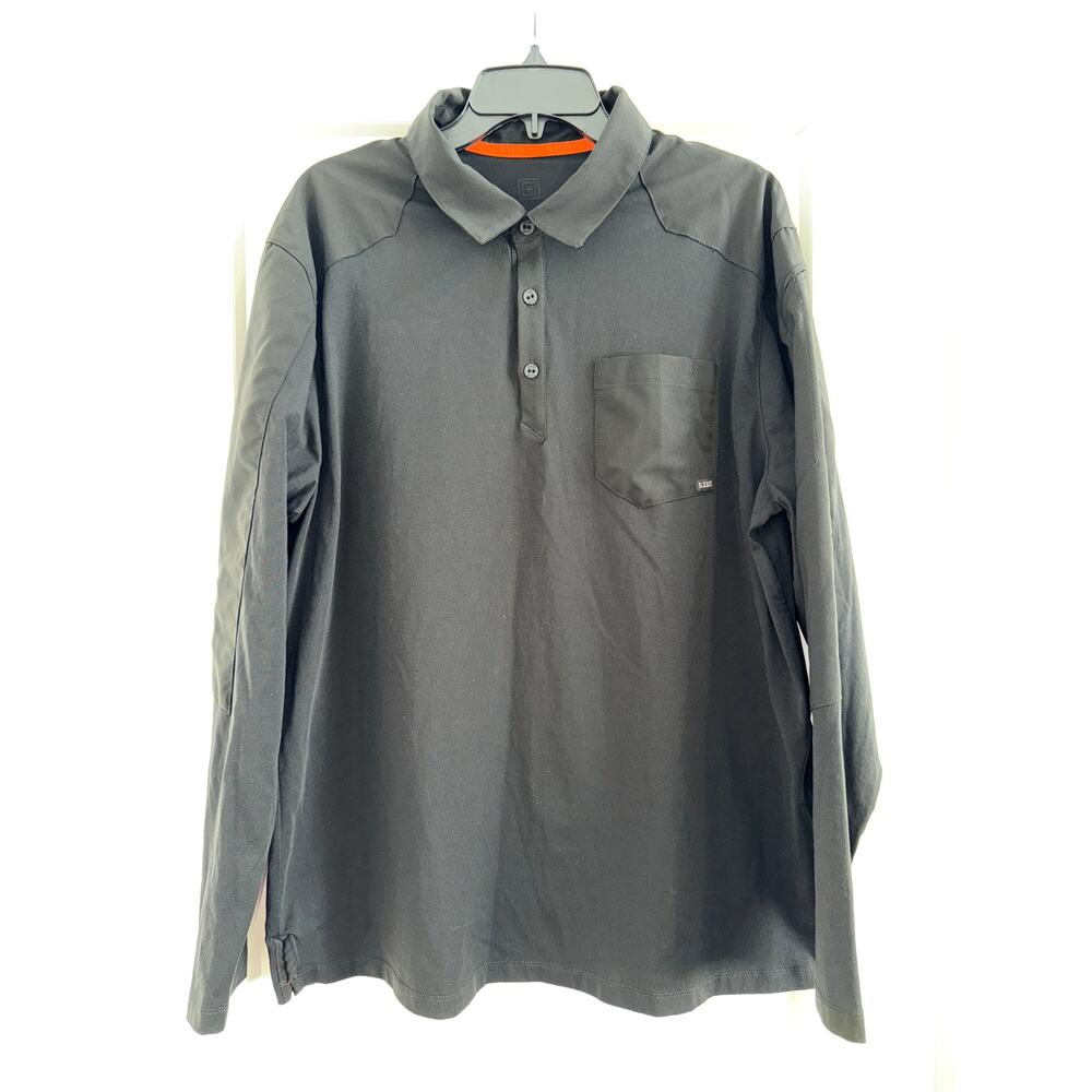 5.11 Tactical Long Sleeve Performance Polo Men’s XL Black